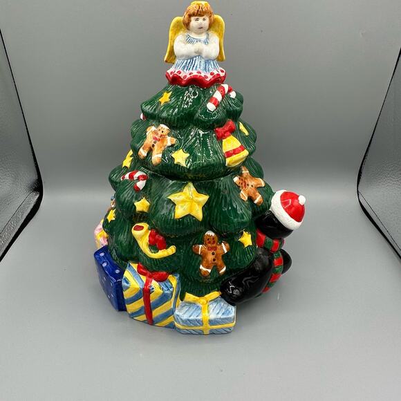 Vintage Christmas Tree Cookie Jar - Picture 6 of 8